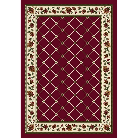 Milliken Signature Area Rug SYMPHONY BRICK Symphony 08500 Bulbs Petals 7' 8" x 10' 9" Rectangle