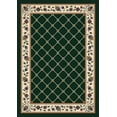 thumbnail image 1 of Milliken Signature Area Rug SYMPHONY EMERALD Symphony Emerald Floral Vines 7' 7" x 7' 7" Round, 1 of 1