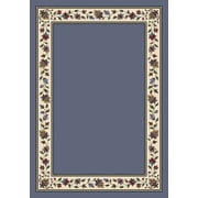 Milliken Signature Area Rug SYMPHONY LAPIS SOLID Symphony 07001 2 8" x 3 10" Rectangle