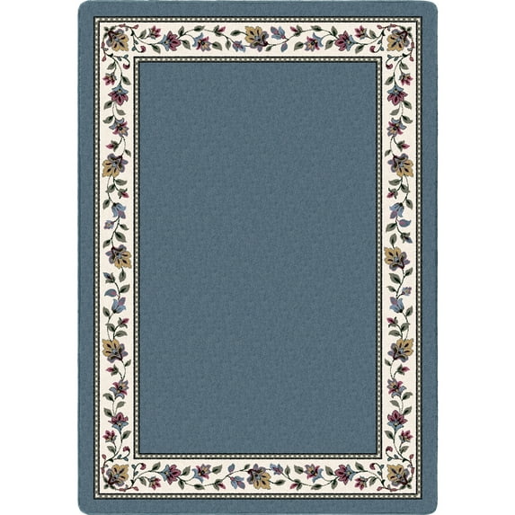 Milliken Signature Area Rug SYMPHONY LAPIS SOLID Symphony 07001 Petals Solid, 3' x 5'