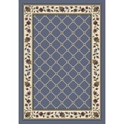Milliken Signature Area Rug SYMPHONY LAPIS Symphony 07000 Petals Bulbs 5 4 x 7 8 Rectangle