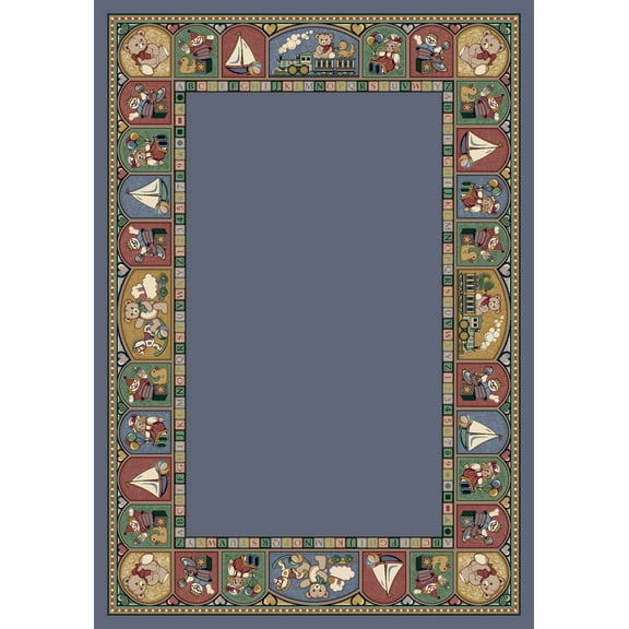 Milliken Signature Area Rug TOY PARADE LAPIS Toy Parade Lapis 2' 8" x 3' 10" Rectangle