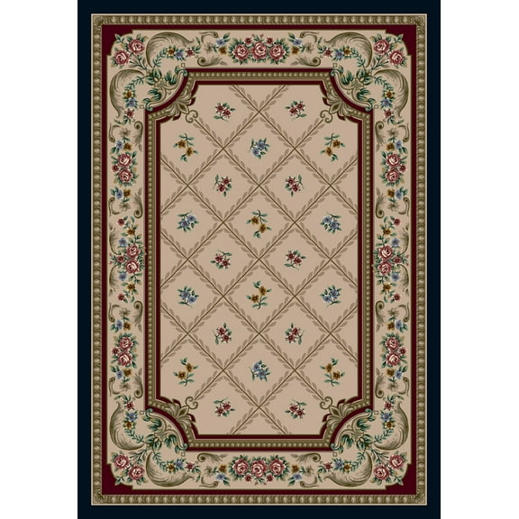 Milliken Signature Area Rug VANDERBILT PEARL MIST Vanderbilt Pearl Mist 5' 4" x 7' 8" Oval