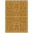 thumbnail image 1 of Milliken Themed Area Rug HOOPSTER Hoopster Brown Modern, 7' x 10', 1 of 4