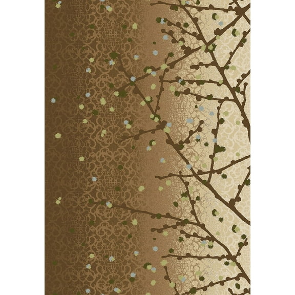 Milliken Top 30 Area Rug Willow Winterwood Branches Pussywillow 3' 10" x 5' 4" Rectangle