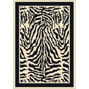 Milliken Top 30 Area Rug Zulu Zebra Bordered Zebra 3' 10" x 5' 4" Rectangle