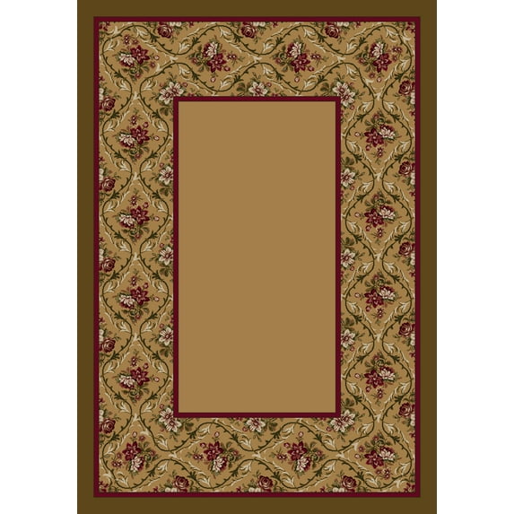 Milliken Yellow Solid Area Rug Bouquet Lace Maize II - Aprx 7' 8" x 10' 9"