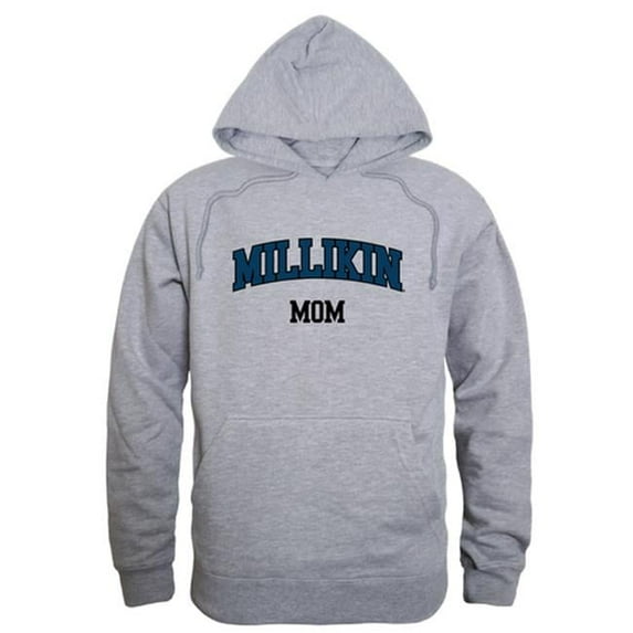 Millikin University Womens Mom Hoodie, Heather Gray - Large