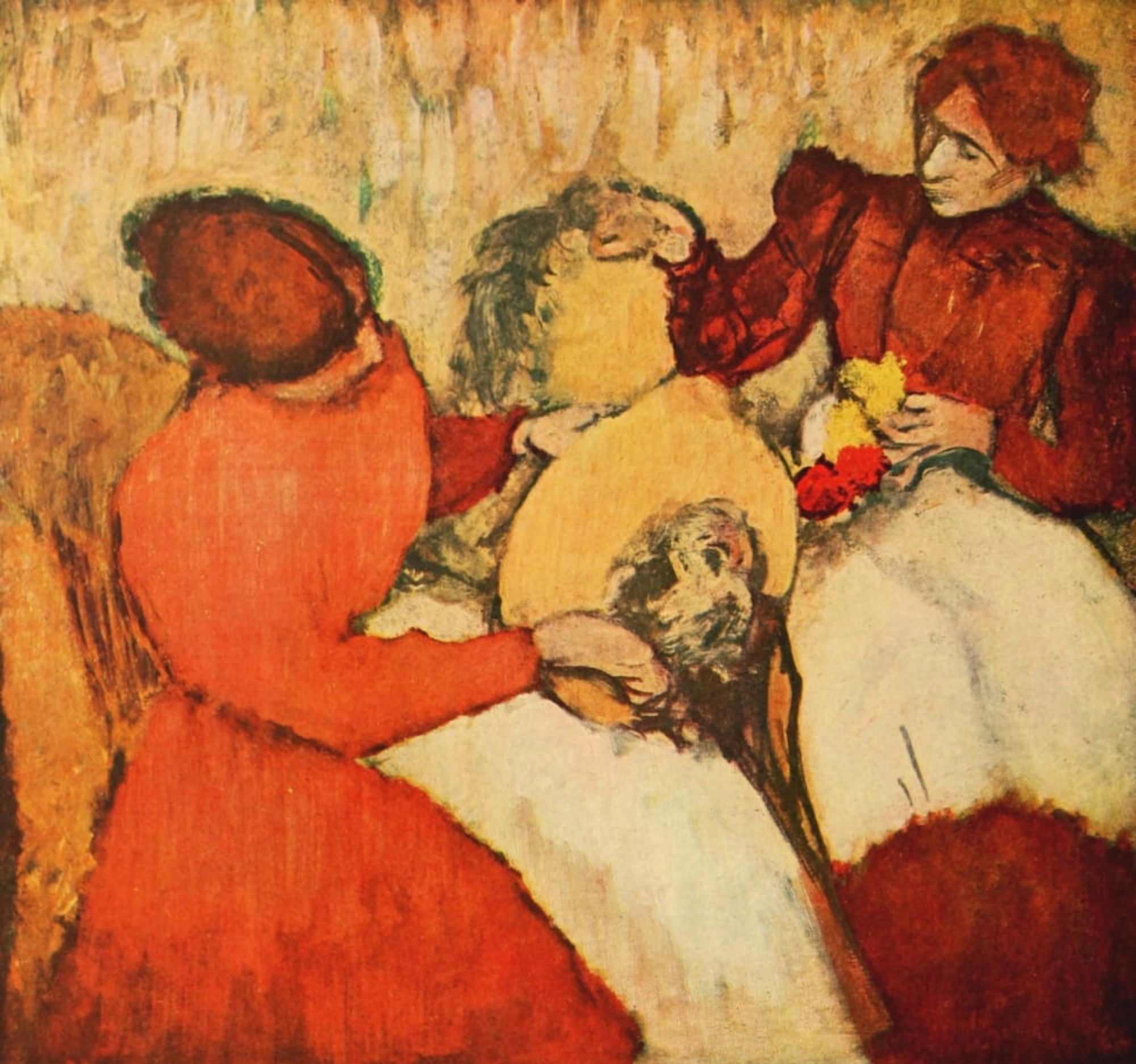Milliners Canvas Art - Edgar Degas (24 x 36)
