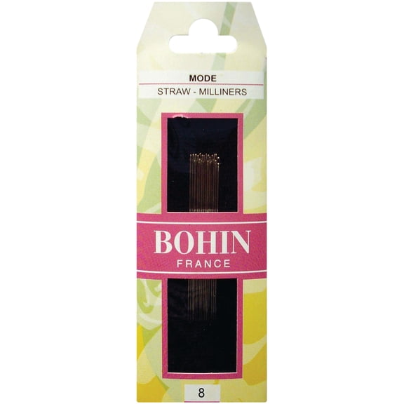 BOHIN Basting Pleating Milliners Hand Sewing Needles Size 8