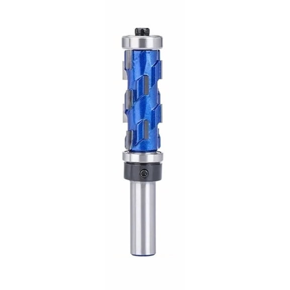 Milling Cutter 12mm 1/2" Shank Flush Trim End Mill Solid Carbide Spiral Double Bearing Bit For Wood ,Great Multi-Purpose Application