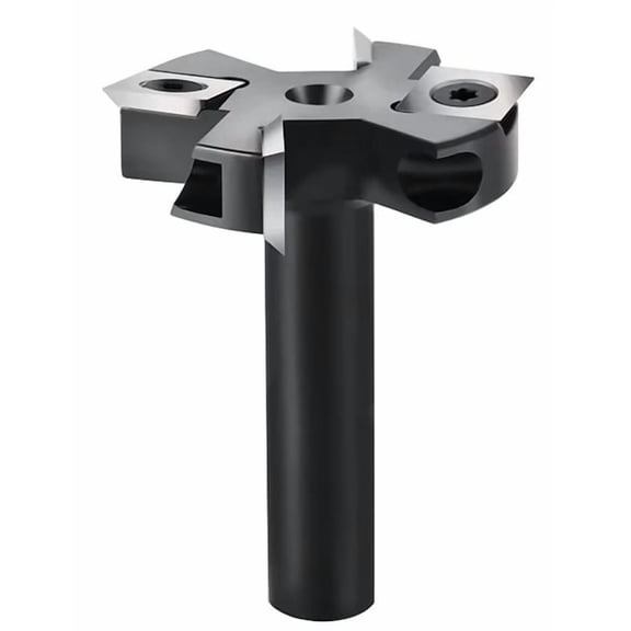 Milling Cutter 4-Flute Spoilboard Surfacing Bits Shank Wood Planer Bit Insert Carbide Slab Flattening Bit