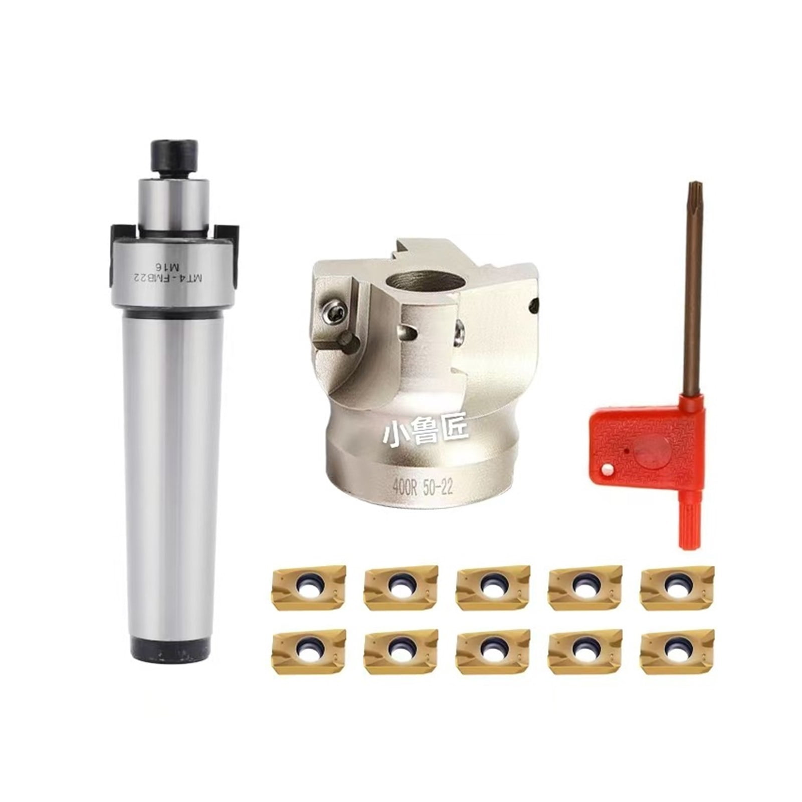 Milling Cutter Bar MTB3-FMB22-M12 + 400R-50-22-4T Cutter Disc + 10pcs ...