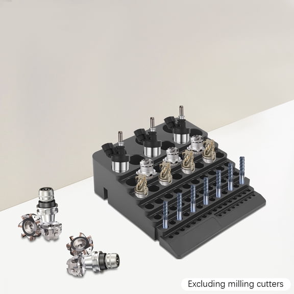 Milling Cutter Storage Box, 84 Holes Milling Cutter Storage Box, Drill Bit Dispenser Organizer Case