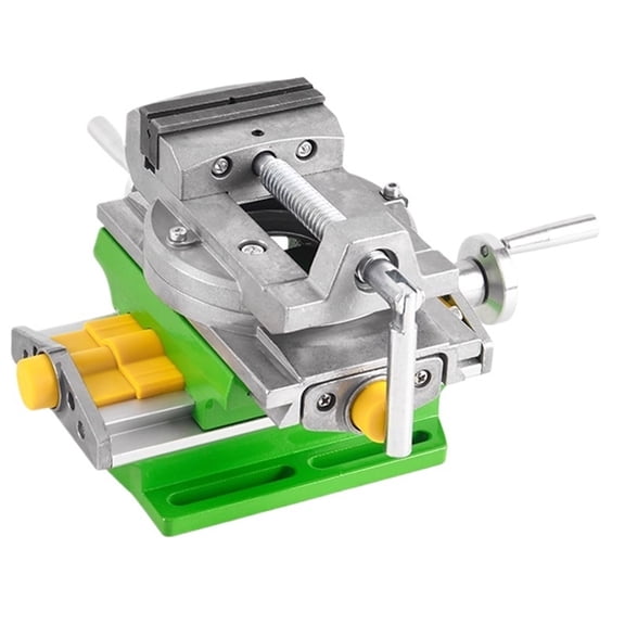Milling Drilling Vise Cross Slide Vise 2 In 1 Aluminium Alloy Worktable Compound Table Cross Vise For Drill Press ,Great Multi-Purpose Application