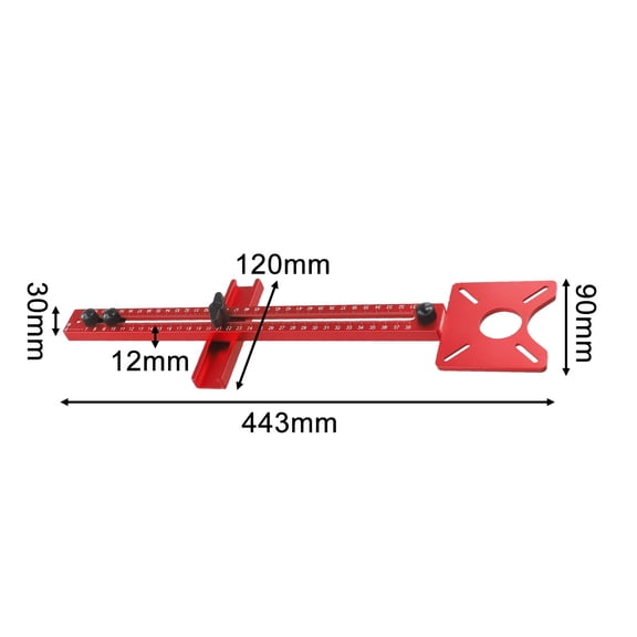 Milling Groove Bracket Router for Trimming Machine Circle Cutting Guide Board