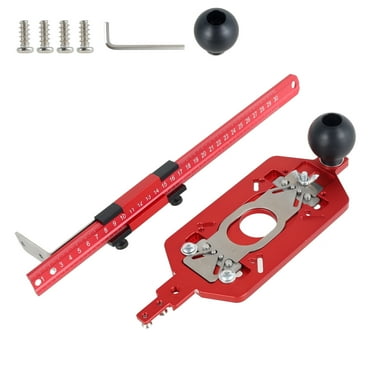 Milling Groove Bracket Woodworking Tools in Aluminium Easy to Assemble Trimmer Rounder Multi Function Groove Router for All Types of Boards