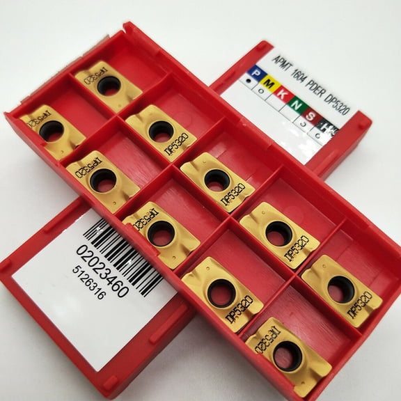 Milling INSERT Carbide Milling Inserts for Steel APMT1604PDER DP5320 (10pcs) with Good Precision and Toughness