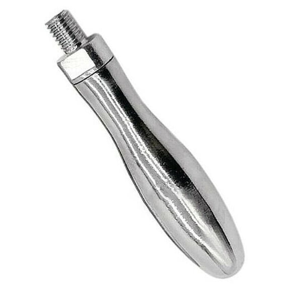 Milling Machine Safety Crank Handle 3/8'' Thread Aluminum Alloy Replacement Part 107mm Length Silver for Mill Tools