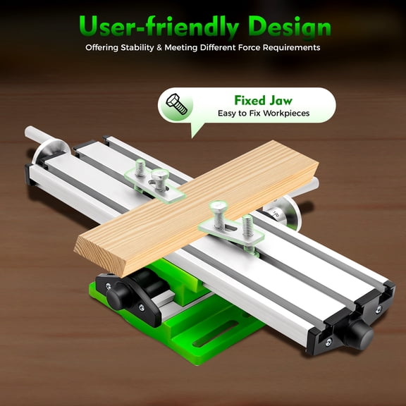 Milling Machine Worktable, Cross Slide Table, Compound Drilling Slide Table, Multifunction Working Vise Table for Mini Table Drills, Electric Drill Holders and Other Small Equipment.