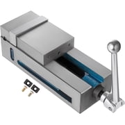 4 in Milling Vise Bench Clamp, 100 mm Precision Lockdown Machine Vise with QT500 Ductile Cast Iron Body, 45# Steel Jaws, 19KN Clamping Force for Milling Drilling CNC Workholding Tasks