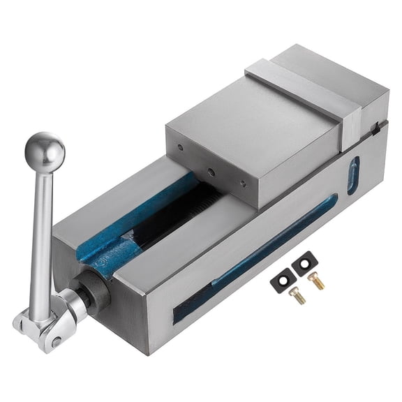 Milling Vise 4 Inch / 100mm Bench Clamp Vise - Nodular Cast Iron, 19KN Clamping Force, Precision Milling Machine Vise for Metalworking