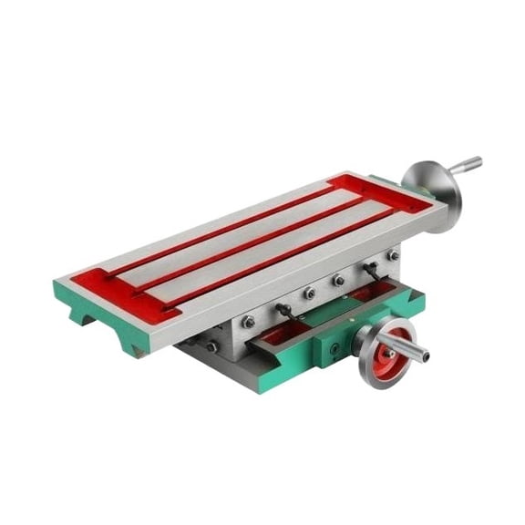 Milling Working Table 17.7 X 6.7 Inch 2 Axis 4 Ways Move, Milling Working Table For Milling Drilling Machine ,High Efficiency