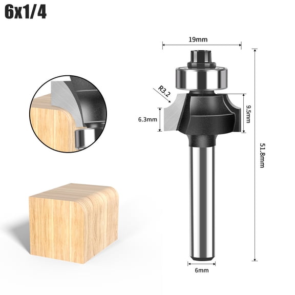 Milling cutter head,With 6mm Shank Alloy Router Set Steel Alloy Router Wood With Router Bit 5pcs Steel Alloy Steel Router 5pcs Set Cutter Wood Buzhi Laminate Router Router Bit Laminate Router