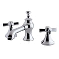 thumbnail image 1 of Millinnium Widespread Lavatory Faucet with Cross Handle & Brass Pop-Up - Chrome, 1 of 1