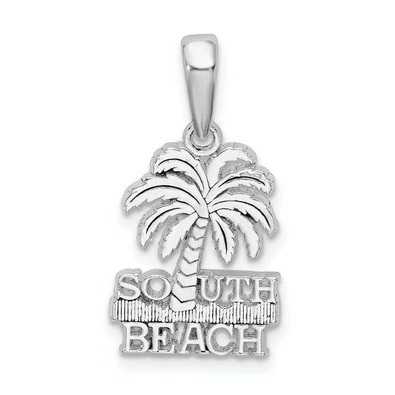 Sterling silver palm tree charm deals