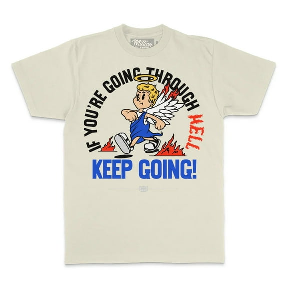 Million Dolla Motive Men Keep Going Tee (Natural)