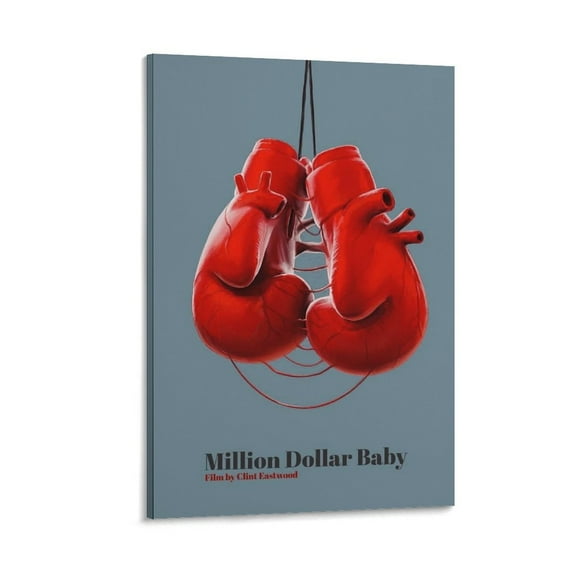 Million Dollar Baby Movie Poster (14) Canvas Wall Art Prints Poster Gifts Photo Picture Painting Posters Room Decor Home Decorative 20x30inch(50x75cm)