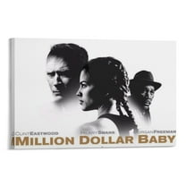 Million Dollar Baby Movie Poster (9) Canvas Wall Art Prints Poster Gifts Photo Picture Painting Posters Room Decor Home Decorative 16x24inch(40x60cm)