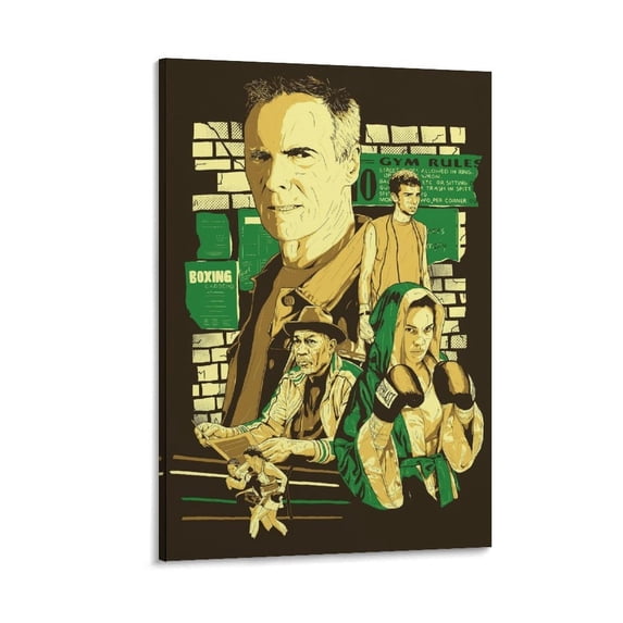 Million Dollar Baby Movie Poster Canvas Art Poster And Wall Art Picture Print Modern Family Bedroom Decor Posters
