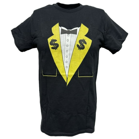 Million Dollar Man Ted Dibiase Mens Black Tuxedo T-shirt