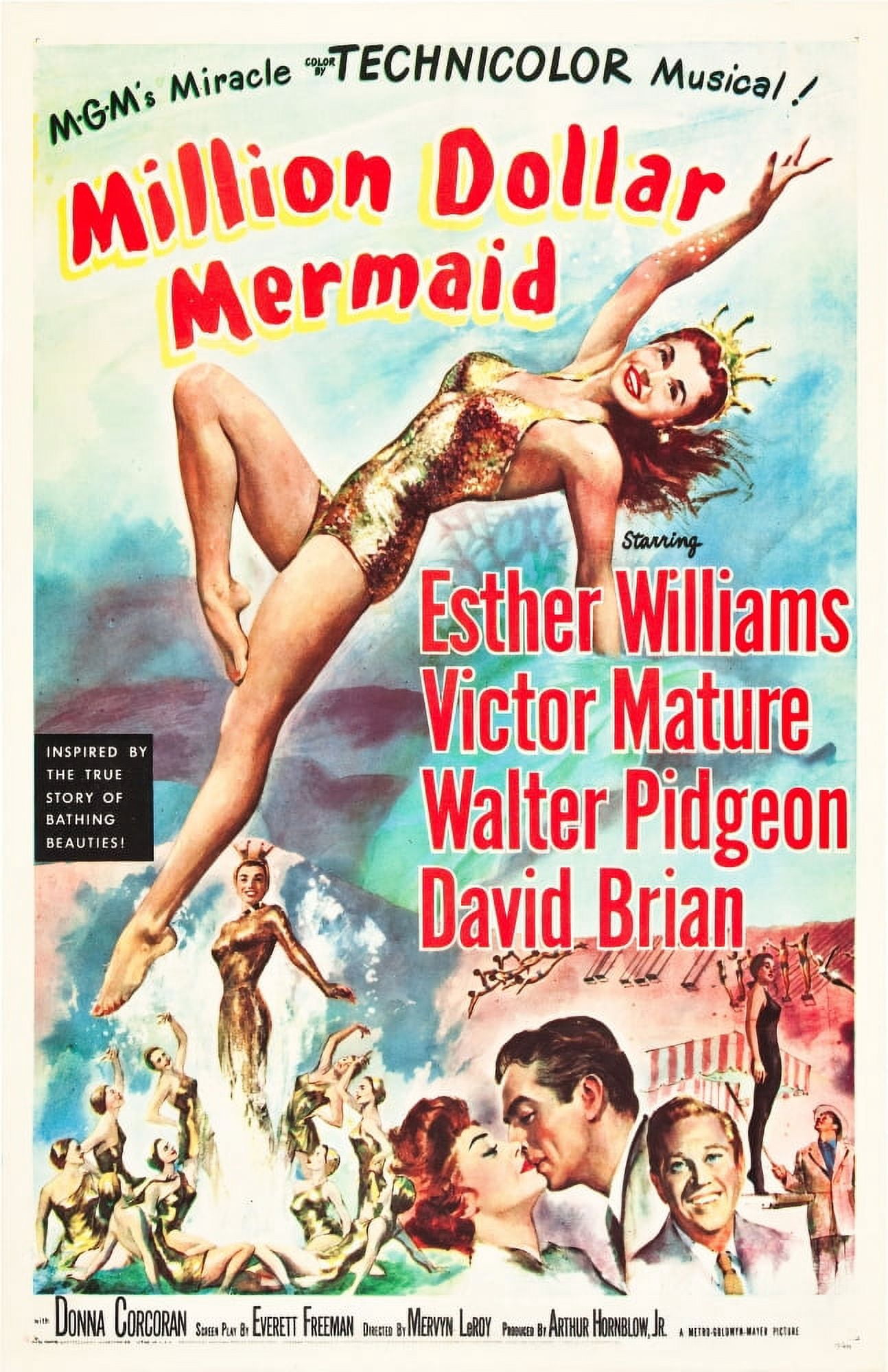 Million Dollar Mermaid Canvas Art - (24 x 36)