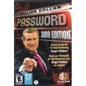 Million Dollar Password CDRom Computer Game - Join host Regis Philbin for a battle of wits and a war of words