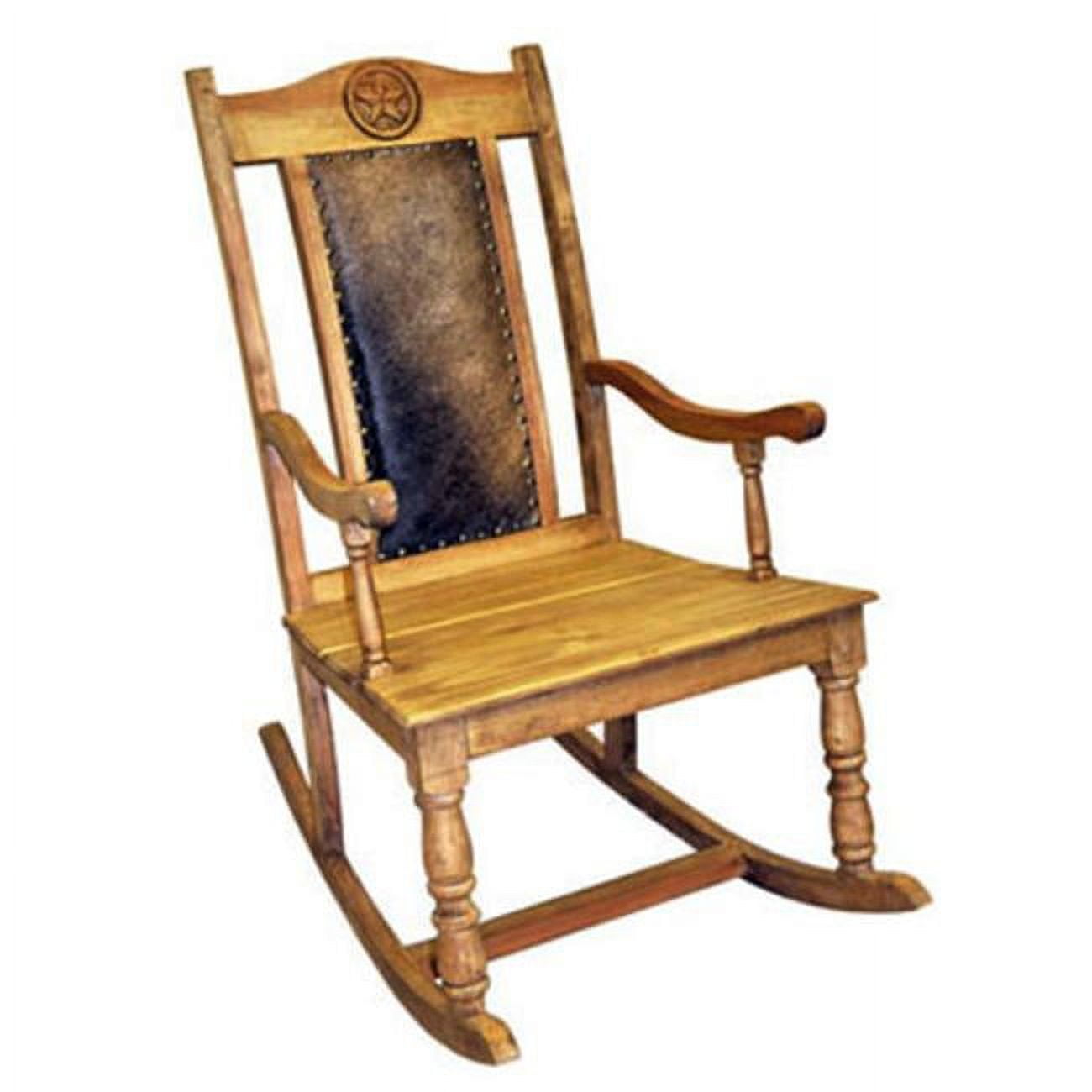 Million Dollar Rustic 10 1 CH 10 11 TX Cowhide Star Rocker
