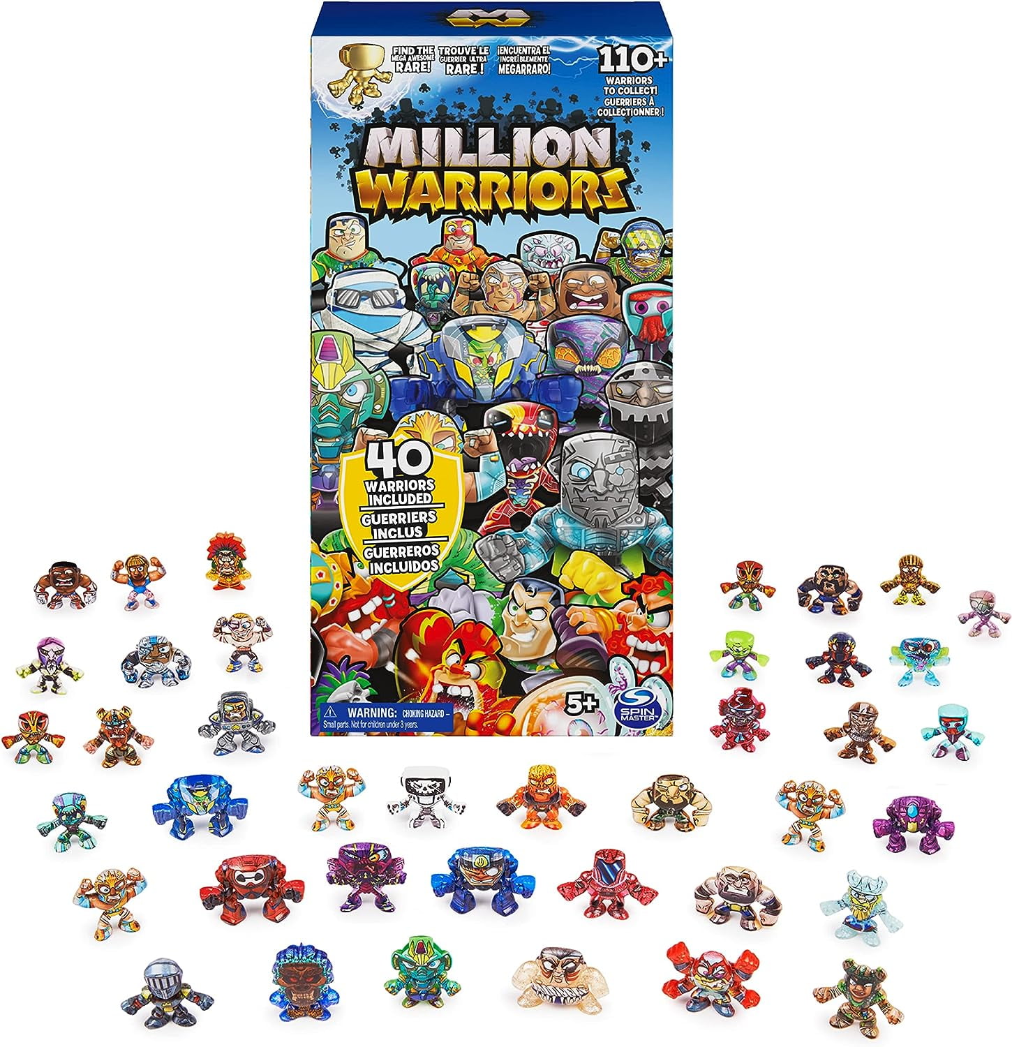 Million Warriors 40-Pack Mini Figures, Rare Warrior Included, Surprise ...