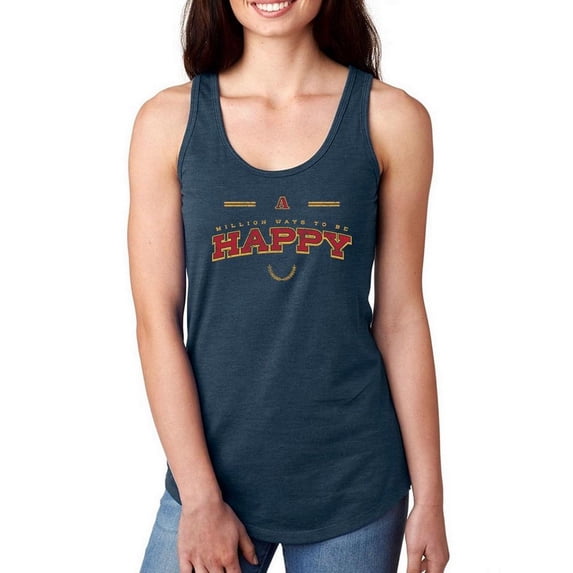 Million Ways To Be Happy Racerback Tank Women -Image by Shutterstock, Female Small