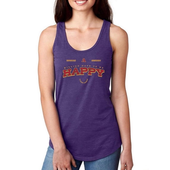 Million Ways To Be Happy Racerback Tank Women -Image by Shutterstock, Female x-Large