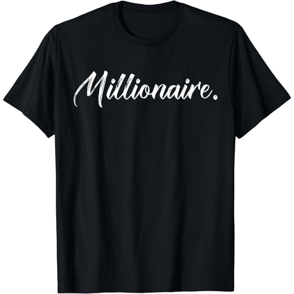 Millionaire Costume On My Way To 1st Million Dollars Wealthy T-Shirt