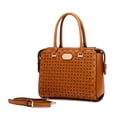 thumbnail image 1 of Millionaire Double Layer Crystal Engraved Matte Satchel, 1 of 11