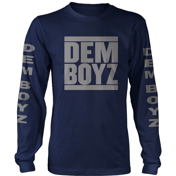 Millionaire Mentality Dem Boyz Navy Shirt Long Sleeve T-Shirt Size X-Large