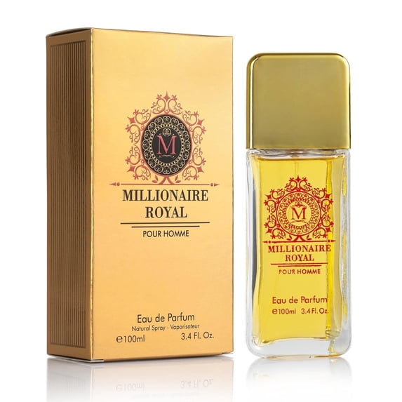 Millionaire Royal for Men – Oriental Woody Scent with Cardamom, Sage & Cedar – 100ml Vegan Perfume