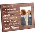 thumbnail image 1 of Millions of Memories Thousands of Laughs Hundreds of Sweets Picture Frame 4x6 inch Best Friends Photo Frame Hanging/Tabletop Rustic Wooden Friendship Gifts Frame for Christmas Birthday DIY, 1 of 5