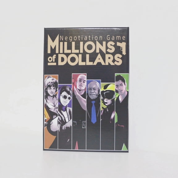 Millions of Dollars Negotiation Strategy Board Game, Easy to Learn Rich Tactical Tabletop Game for Party Game Night Gift