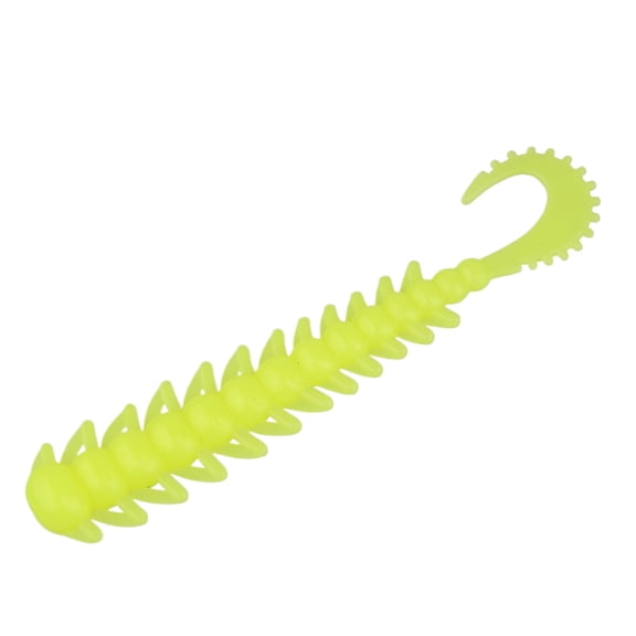 Millipede Larva Soft Fishing Lures Scorpion Tail Soft Bait for Texas Rig Jig Head Bass Mandarin Fish Lures with Glitter Artificial Worms Tackle B172 Millipede Larva