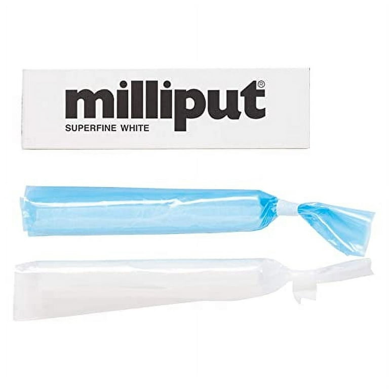 Milliput - Plumbers Putty - Porcelain Repair Kit - Superfine White Epoxy  Putty 2 Pack with Gloves - Fiberglass Bathtub Chip and Ceramic Tile Repair