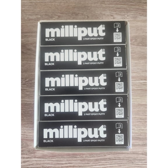 Milliput Versatile Epoxy Putty - BLACK 10 PACK